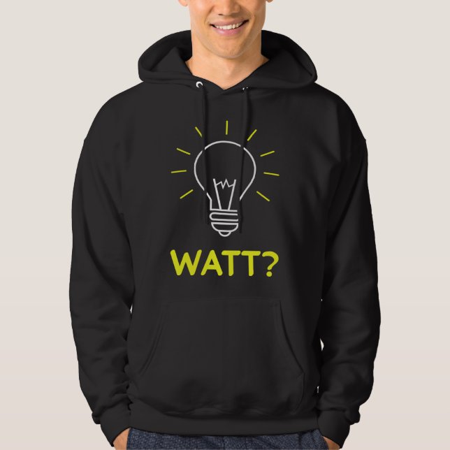 Veste À Capuche Nerd Électronique Électrique Citation de Travail (Devant)
