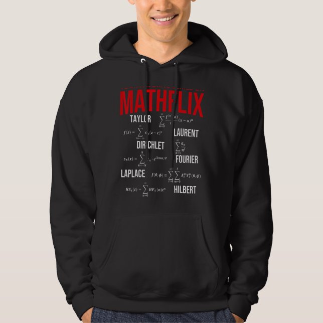 Veste À Capuche Nerdy Votre Série Préférée Sur Mathflix Math Teach (Devant)