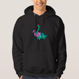 Veste À Capuche Nessie Flamant Rose Gonflable Monstre du Loch Ness