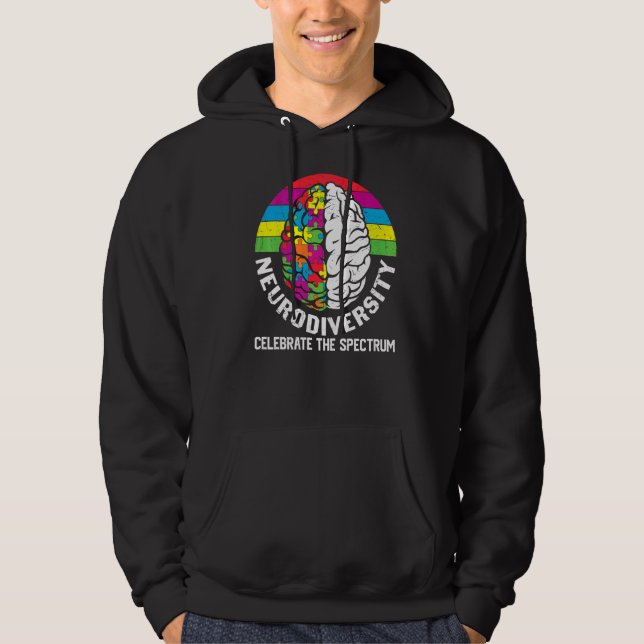 Veste À Capuche Neurodiversité Célébrer Le Spectre (Devant)