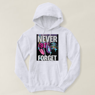 Veste À Capuche Never Forget the 90s Retro Art Print