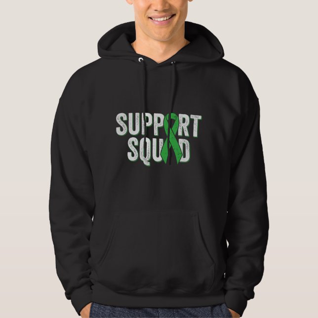 Veste À Capuche ney Disease Support Squad - Green Awareness Ribbon (Devant)