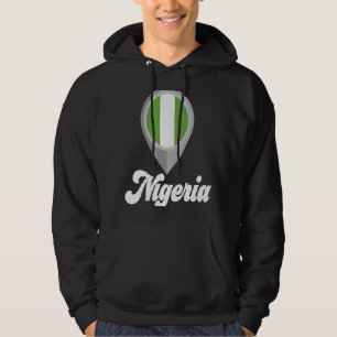Veste À Capuche NIGERIA Drapeau I Love NIGERIA Voyage