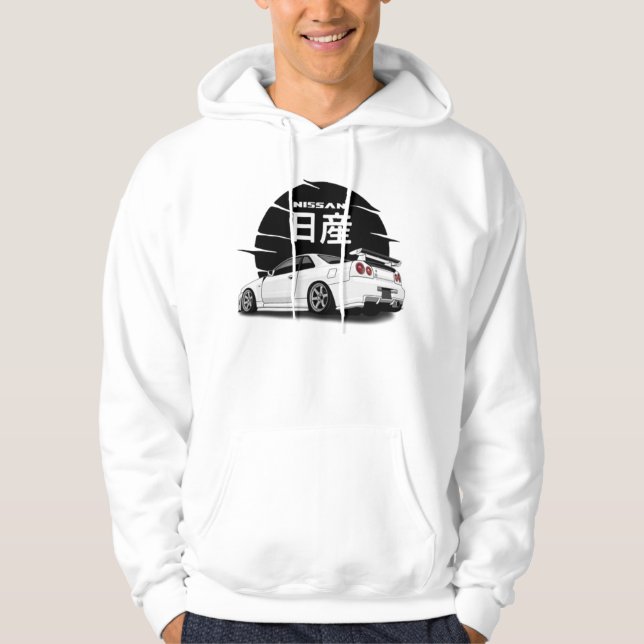 VESTE À CAPUCHE NISSAN SKYLINE R34  (Devant)