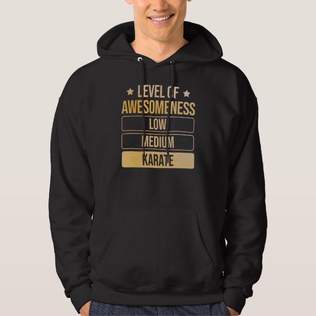 Veste À Capuche Niveau De Compréhension Karate (Devant)