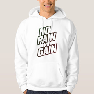 Veste À Capuche No Pain No Gain Hoodie – Motivational Gym Workout 