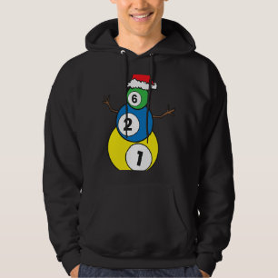 Veste À Capuche Noël Billard Snowman Enfants Noël présent