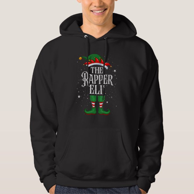 Veste À Capuche Noël Elf Matching Family Group The Rapper El (Devant)
