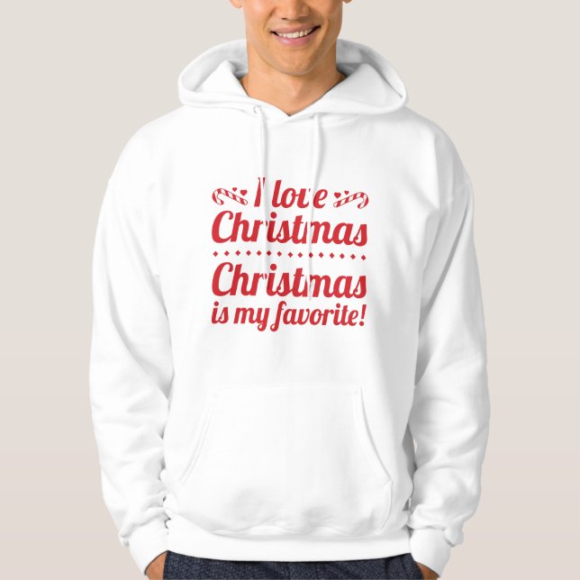 Veste À Capuche Noël est mon préféré (Devant)
