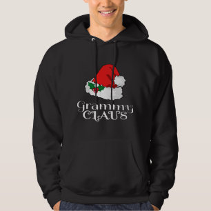 Veste À Capuche Noël Grammy Claus Correspondant Pyjama Santa Hat X