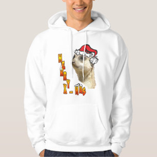 Veste À Capuche Noël Meerkat Père Noël Sweatshirt à capuchon