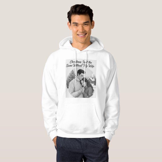 Veste À Capuche Noël n'est pas le même sans ma femme (Devant entier)
