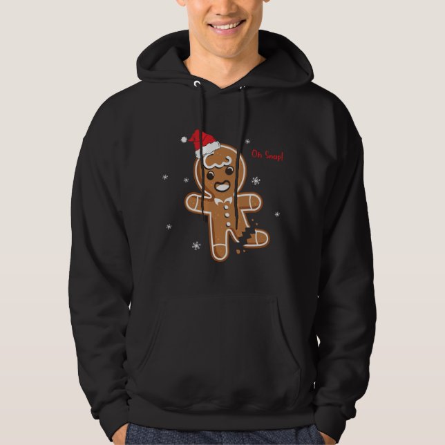 Veste À Capuche Noël Oh Snap Gingerbread Cookie (Devant)