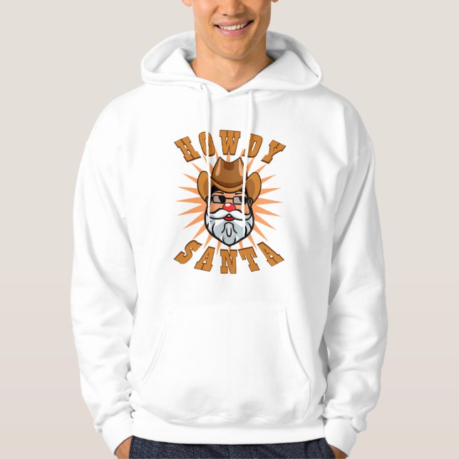 Veste À Capuche Noël Rétro Pays Père Noël (Devant)