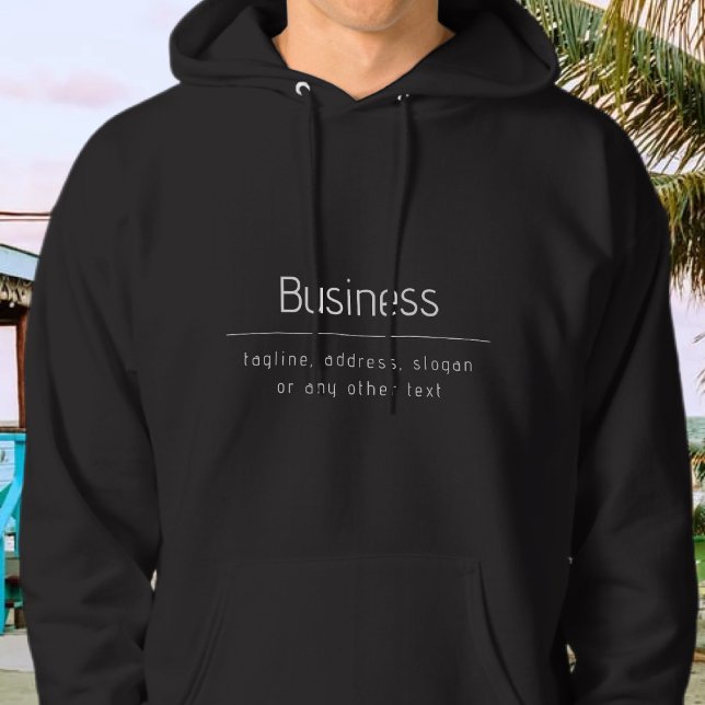 Veste À Capuche Nom commercial minimal moderne et autres informati (Créateur téléchargé)