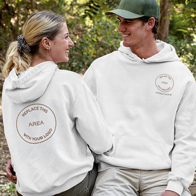 Veste À Capuche Nom de l'employé Logo de l'entreprise Précédent (Créateur téléchargé)