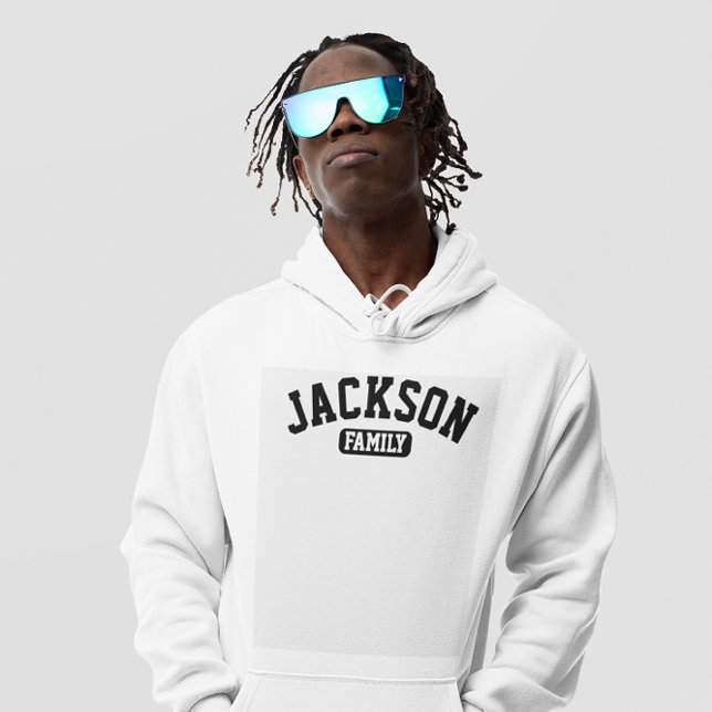 Veste À Capuche Nom Famille Réunion Monogramme (Créateur téléchargé)