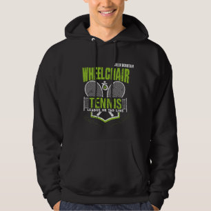 Veste À Capuche Nom personnalisé du club de tennis en fauteuil rou