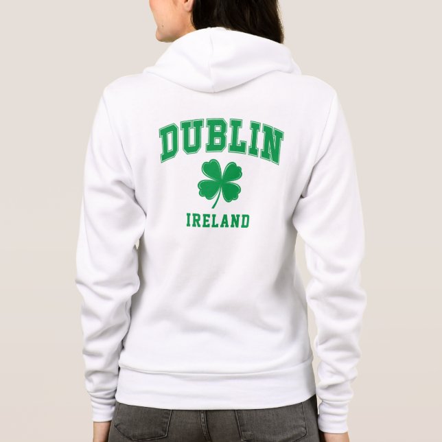 Veste À Capuche Nom personnalisé Dublin Irlande (Dos)