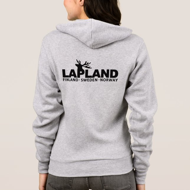Veste À Capuche Nom personnalisé LAPLAND (Dos)