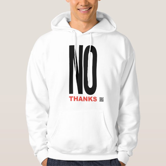 Veste À Capuche Non merci ! (Devant)
