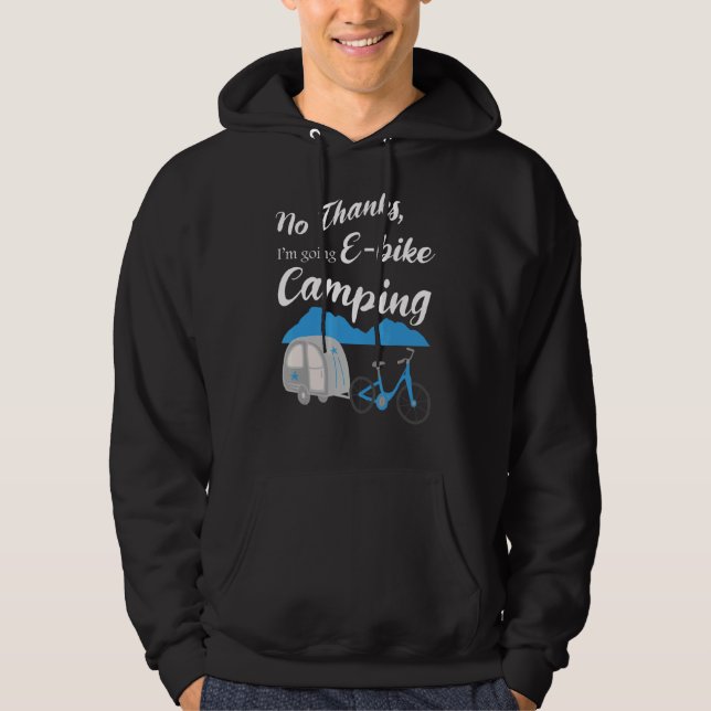 Veste À Capuche Non Merci Je vais E Vélo Camping Riders Graphi (Devant)