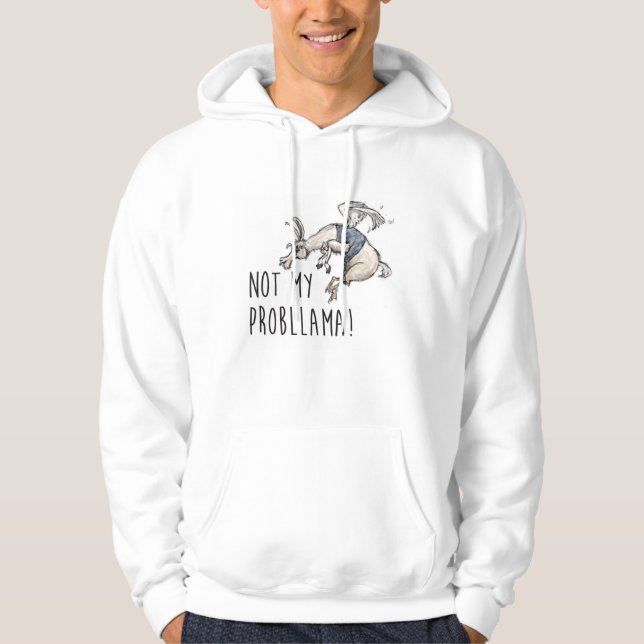 Veste À Capuche Non mon Probllama Hoody (Devant)