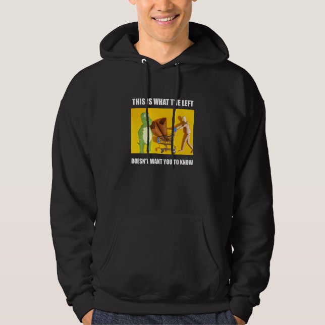 Veste À Capuche Nooo Le Mème De Gauche Bizarre Ironique Dumb Progr (Devant)