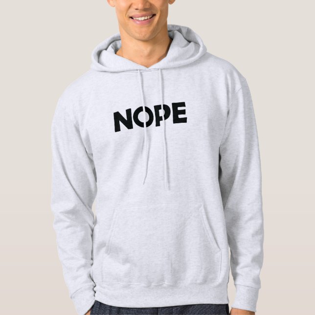 VESTE À CAPUCHE NOPE (Devant)