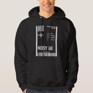 Veste À Capuche Nosy Be Madagascar Carte d'Embarquement Billet de