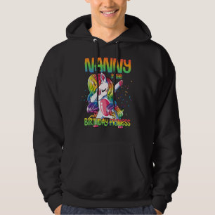 Veste À Capuche Nounou De L'Anniversaire Princesse Dabbing Unicorn