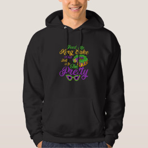 Veste À Capuche Nourris Moi Roi Gâteau Et Dis-Moi Que Je Suis Joli