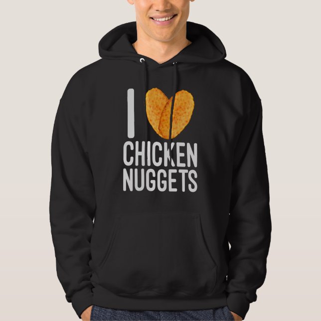 Veste À Capuche Nourriture Rapide Poulet Nugget (Devant)