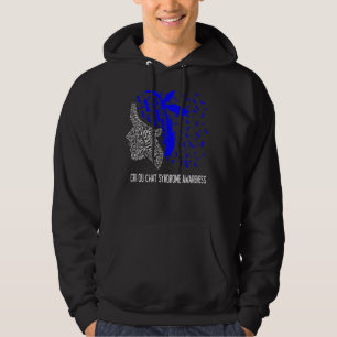 Veste À Capuche Nous Portons Du Bleu Pour La Sensibilisation Au Sy