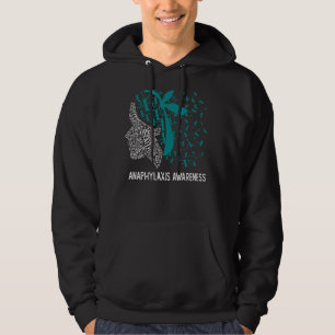 Veste À Capuche Nous Portons Turquoise Pour La Sensibilisation À L