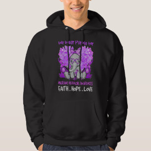 Veste À Capuche Nous Portons Violet Migraine Mal de sensibilisatio