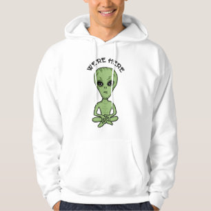 Veste À Capuche Nous sommes ici UFO Alien Invasion extra Terrestre