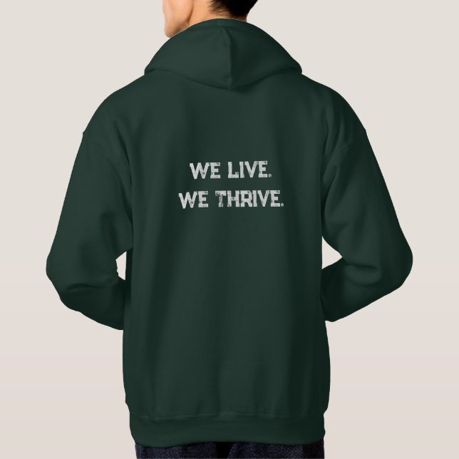 Veste À Capuche Nous vivons, nous prospérons (Dos)