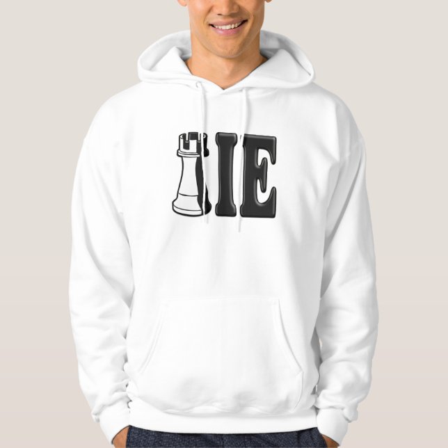 Veste À Capuche NOVICE (pièce d'échecs de freux + IE) (Devant)