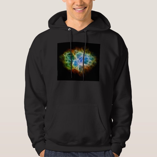 Veste À Capuche Nuage de l'espace d'étoile de nébuleuse de crabe (Devant)