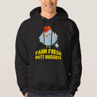 Veste À Capuche Nuggets de Fesse de Ferme Frais T - Cadeau de Tee 