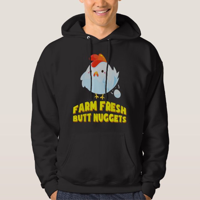 Veste À Capuche Nuggets de Fesse de Ferme Frais T - Cadeau de Tee  (Devant)