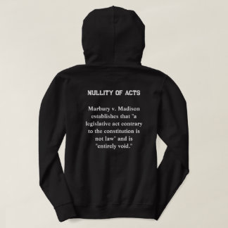 Veste À Capuche Nullité des actes : Aucune loi au-dessus de la Con