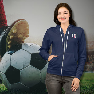 Veste À Capuche Numéro de nom personnalisé Drop Shadow Sports