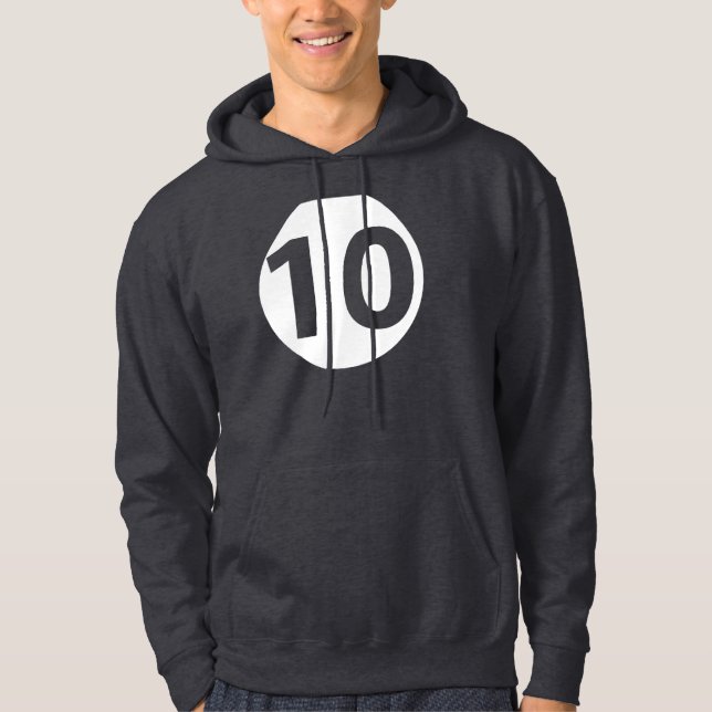 Veste À Capuche Numéro dix (Devant)