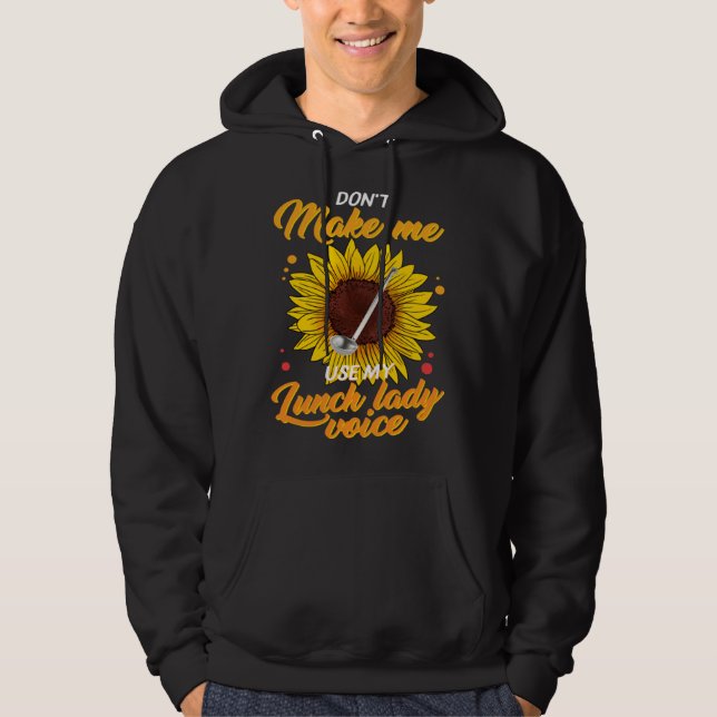 Veste À Capuche N'utilisez pas ma voix de dame de cantine Mesdames (Devant)