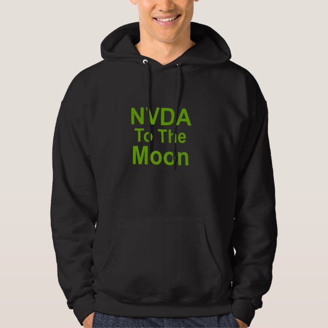 Veste À Capuche NVDA Sur La Lune (Devant)