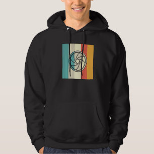 Veste À Capuche Objectif d'obturateur d'appareil photo Design Rétr