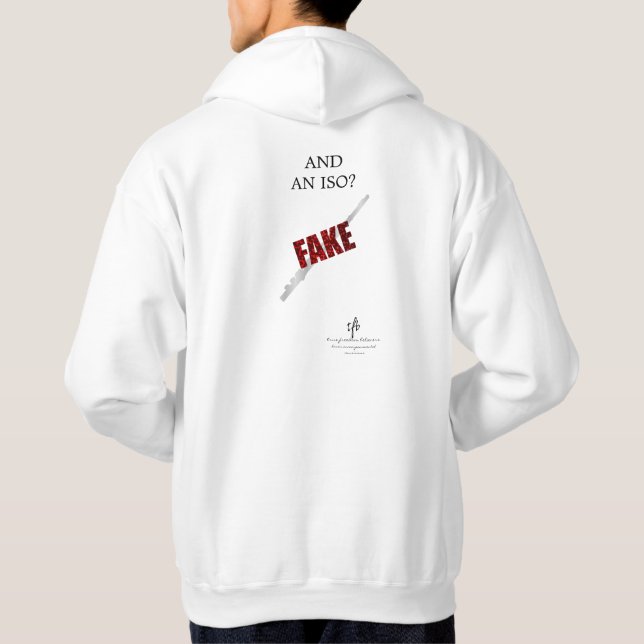 Veste À Capuche Objets En Forme D'Instrument I Flute Bl. Texte. (Dos)