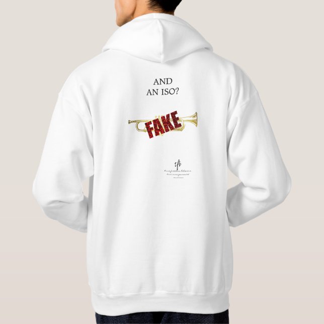Veste À Capuche Objets En Forme D'Instrument I Trumpet Bl. Texte. (Dos)